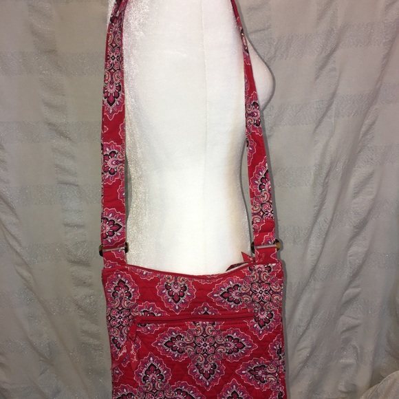 Vera Bradley Red hipster purse - Picture 3 of 5